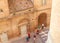 View tourists in Ducal Palace. Urbino