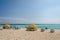 View of Tourists enjoying Baby beach on Aruba