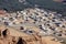 View towards Al Ula, an oasis in the middle of the mountainous landscape of Saudi Arabia