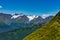View towards anf from Mount Alyeska in Alaska United States of A