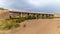 A view towards the bridge over the Agab river at Oruhito in Namibia