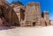 A view towards burial sites in the ancient city of Petra, Jordan