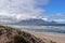 View towards Cape Town and Table Mountain from Bloubergstrand