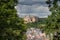 View towards the castle of Marburg