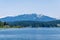 A view towards the entrance of Auke Bay in Juneau, Alaska