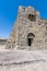 A view towards the entrance of an old desert fort at Azraq, Jordan