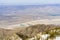 View towards a field of wind turbines in north Palm Springs, Coachella Valley, from Mount San Jacinto State Park, California