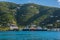 A view towards fishing vessels moored in Road Town on Tortola