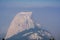 View towards Half Dome on a day with smoke covering the landscape; Yosemite National Park