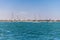 A view towards the marina across the waters of Walvis Bay, Namibia