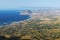 View towards Monte Cofano in Erice, Sicily, Italy