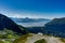 View towards and from Mount Alyeska overlooking Turnagain arm in