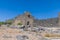 A view towards an old desert fort at Azraq, Jordan