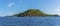 A view towards Pelican island of the main island of Tortola