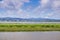 View towards Redwood City shoreline from Bedwell Bayfront Park, Menlo Park, San Francisco bay area, California