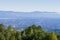 View towards San Jose and Cupertino, south San Francisco bay, California