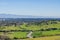 View towards San Jose and south San Francisco bay from the Stanford dish hills, California