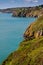 A view towards Stoke Fleming in Devon