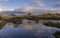 View towards Suilven and Canisp mountain in Scottish Highlands