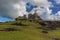 A view towards the summit of Fort Louis above the settlement of Marigot in St Martin