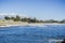 View towards Twin Lakes State Beach from the nearby jetty, Santa Cruz, California