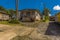 A view towards typical Chattel houses in Barbados