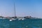 A view towards the waterfront of Walvis Bay, Namibia