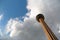 View of The Tower of Americas from down below against sky.