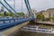 View of the Tower Bridge from bridge pier towards the north abutment