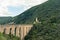 View of The Tower Bridge Ponte delle Torri in Spoleto, Italy