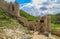 A view on the tower and entrance of Golubac fortress