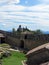 View of the tower of La Cesta from the courtyard