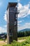View tower on Medvedi hora hill in Jeseniky mountains in Czech republic