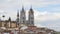 View of the towers of the Basilica of the National Vow from the convent of La Merced