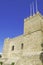 View of the towers of Castillo de Luna in Rota, Cadiz province, Andalusia, Spain