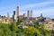 View of the towers of medieval San Gimignano. Italy