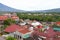 View of the town of Bukittinggi in West Sumatra, Indonesia