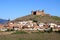 View of town and castle, Lacalahorra, Spain.