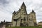 View of the town and castle of Saumur in Loire valley France