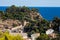 View of the town and castle of Tossa de mar one of the most beautiful towns on the Costa Brava.