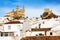 View of town with church and castle. Olvera, Spain