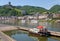 View on town Cochem and castle under town. Germany