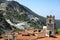 View of the town of Colonnata, Carrara, Tuscany, Italy