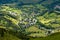 View on the town of gresse en vercors