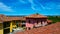 View of the town of Grinzane Cavour, Piemont, Italy