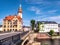 View of the town hall of Waldheim in Saxony