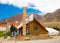 View of town of Las Lenas, Patagonia, Argentina