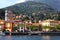 View of town Menaggio on lake Como in Italy