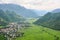 View of the town in Moc Chau, Vietnam