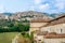 View of the town Padula from the Saint Lawrence Charterhouse Monastery